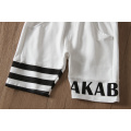 hot design casual children's Clothing white and black trousers for 3-8 years boys